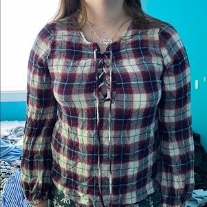 Flannel long sleeve shirt